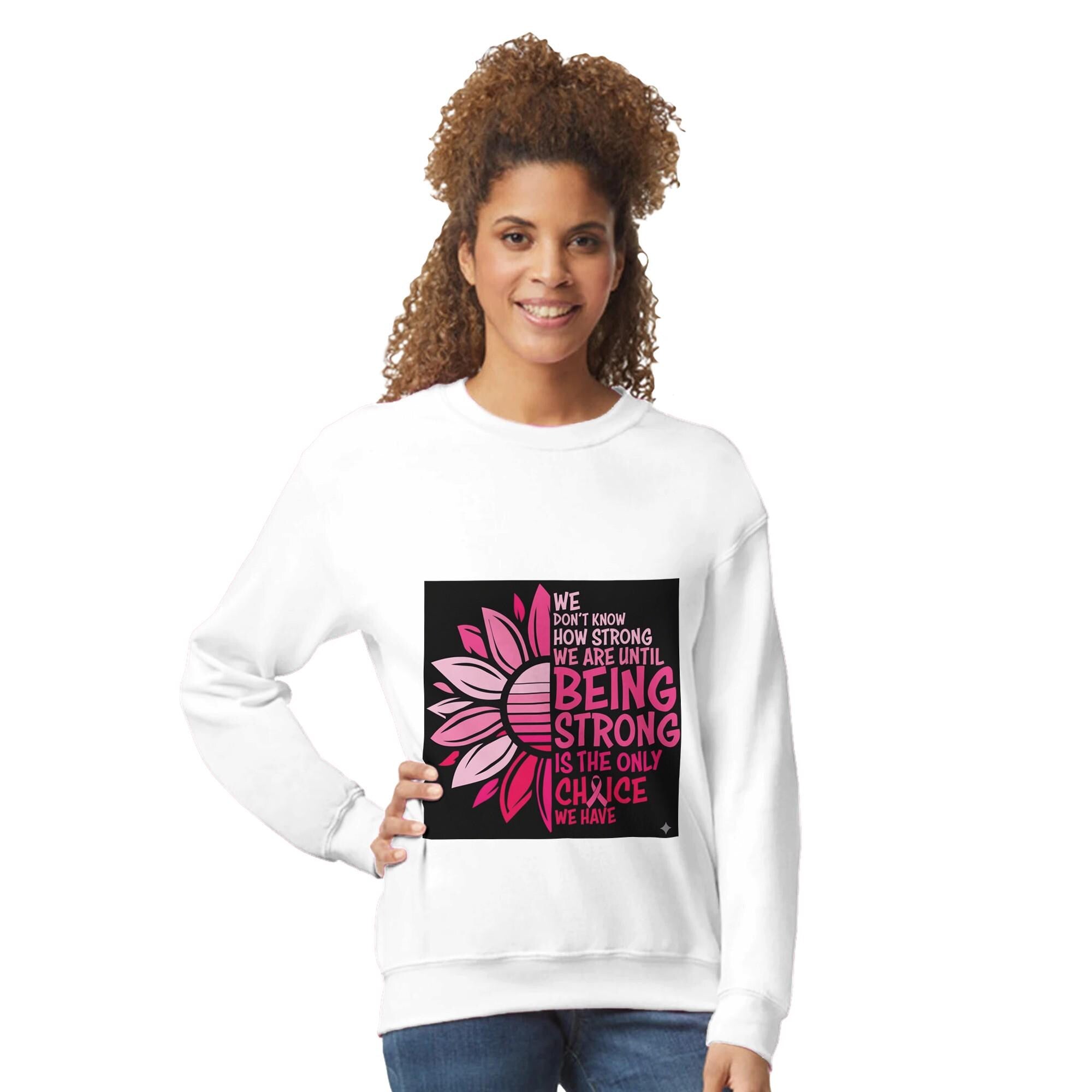 Cancer Awareness Sweatshirt, Dragon Boat, Pink Hope Ribbon, Survivor Strong
