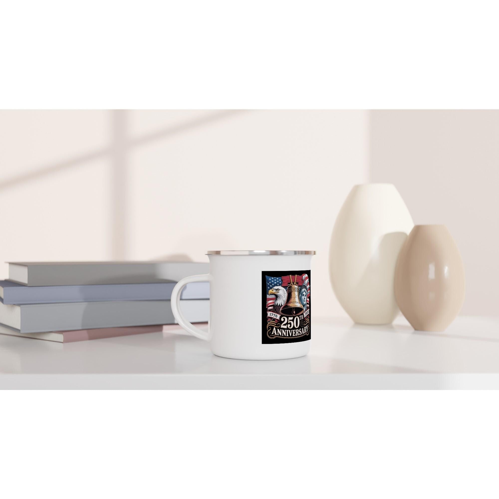 250 years of Independence  - White 12oz Enamel Mug