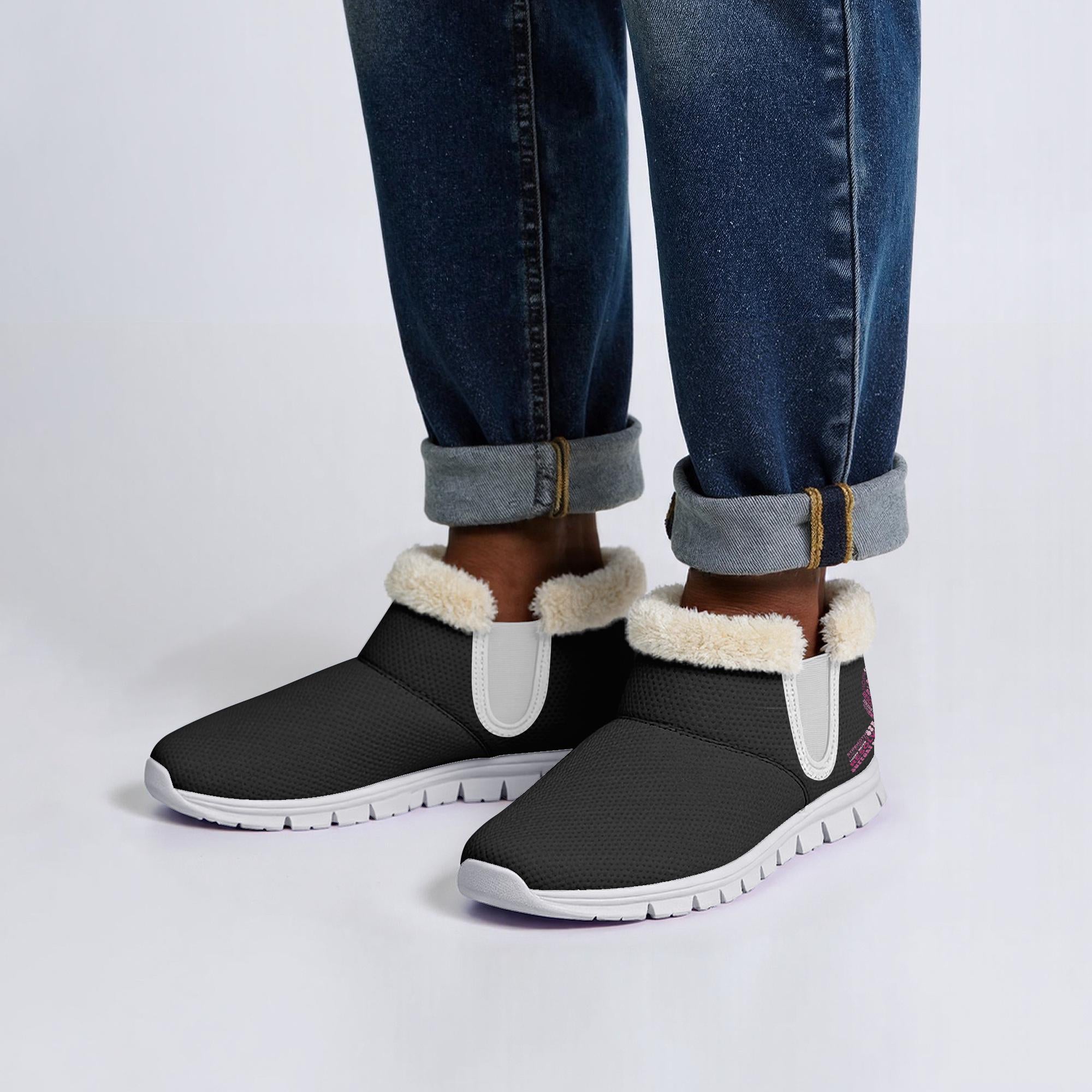Pink Ribbon Support EVA Winter Snow Boots