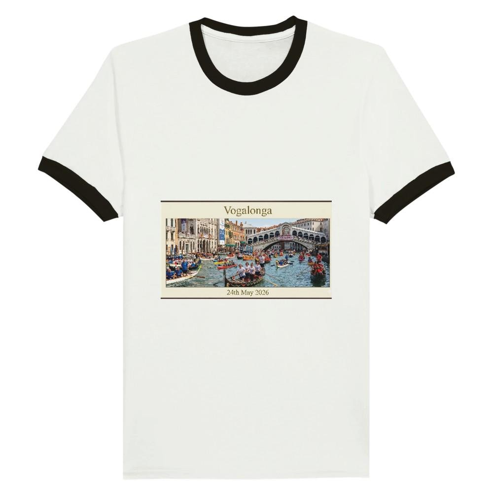 Vogalonga 2026 | Gildan® 64000 White - Unisex Ringer T-shirt