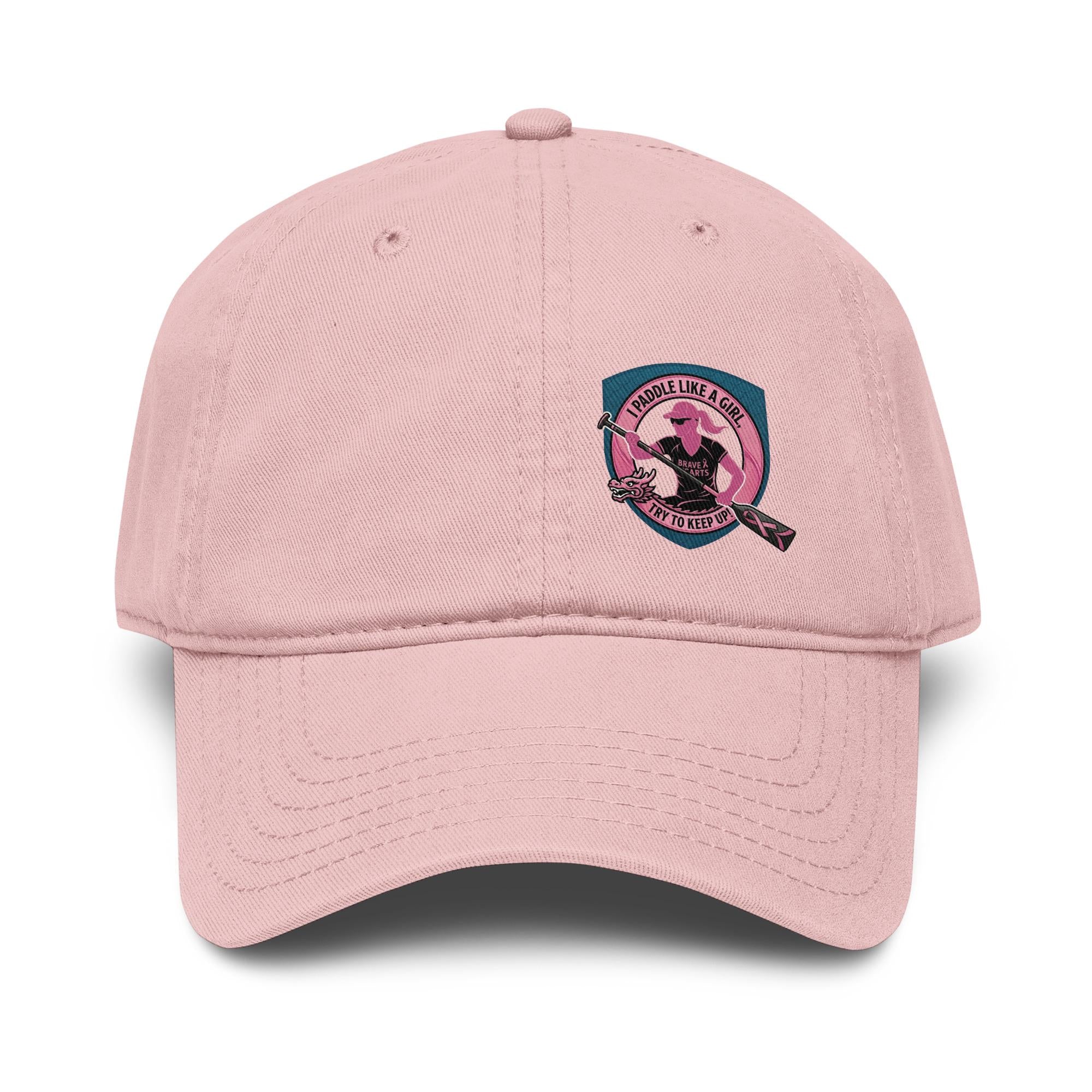 Paddle like a girl. Garment washed baseball cap