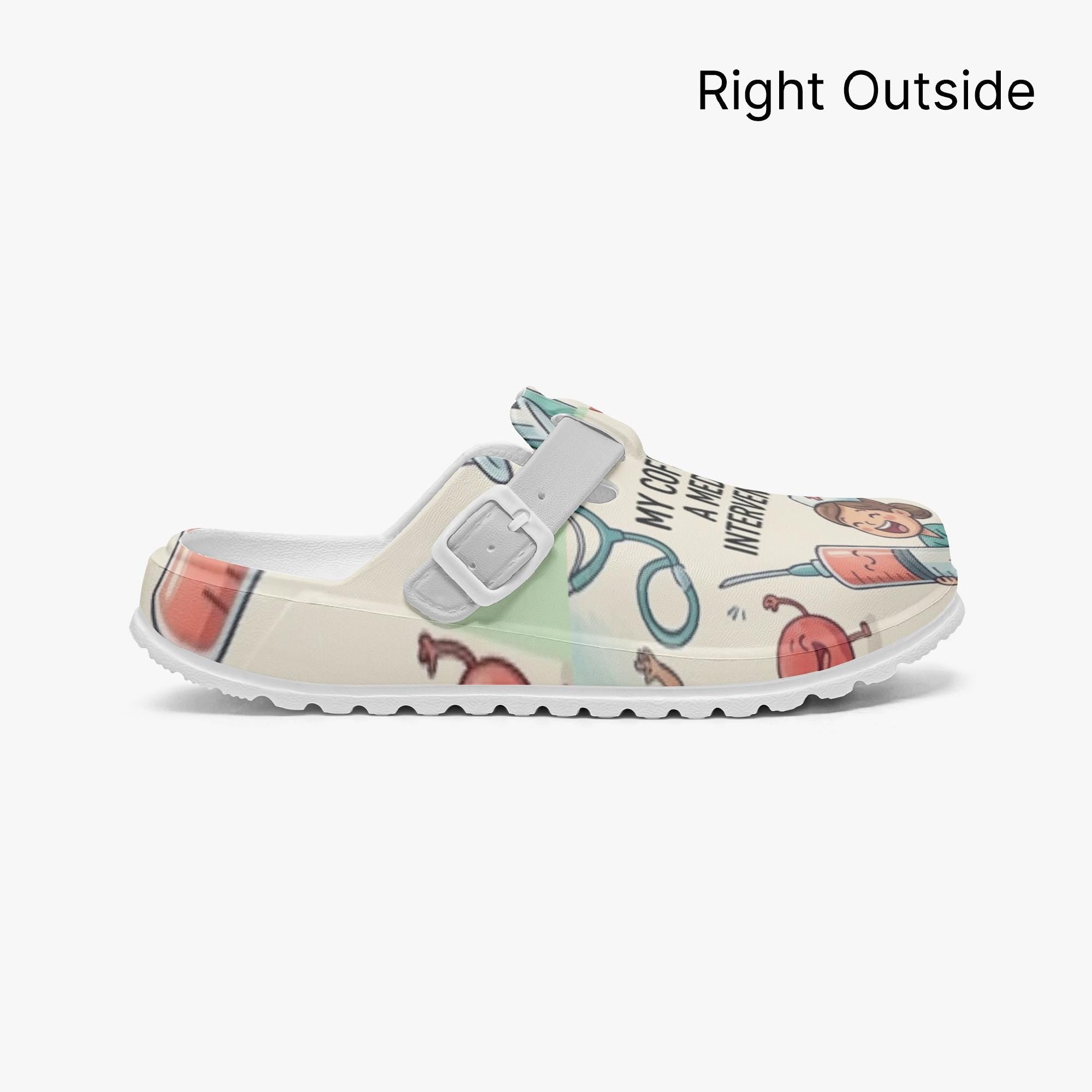 Coffee Clogs Nurse Clogs, NHS, health service, Shoe, Soft Fit, Medication, Funny