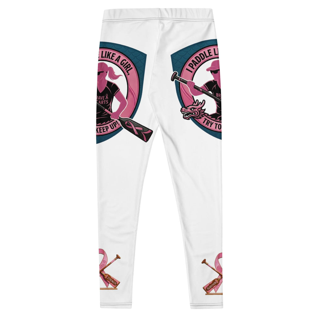Dragon Boat Racing Leggings: Paddle Like a Girl, Breast cancer Survivor, Strength