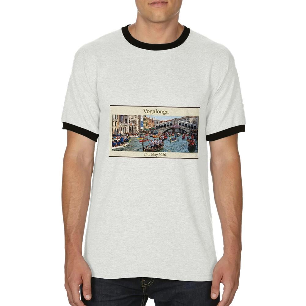 Vogalonga 2026 | Gildan® 64000 White - Unisex Ringer T-shirt