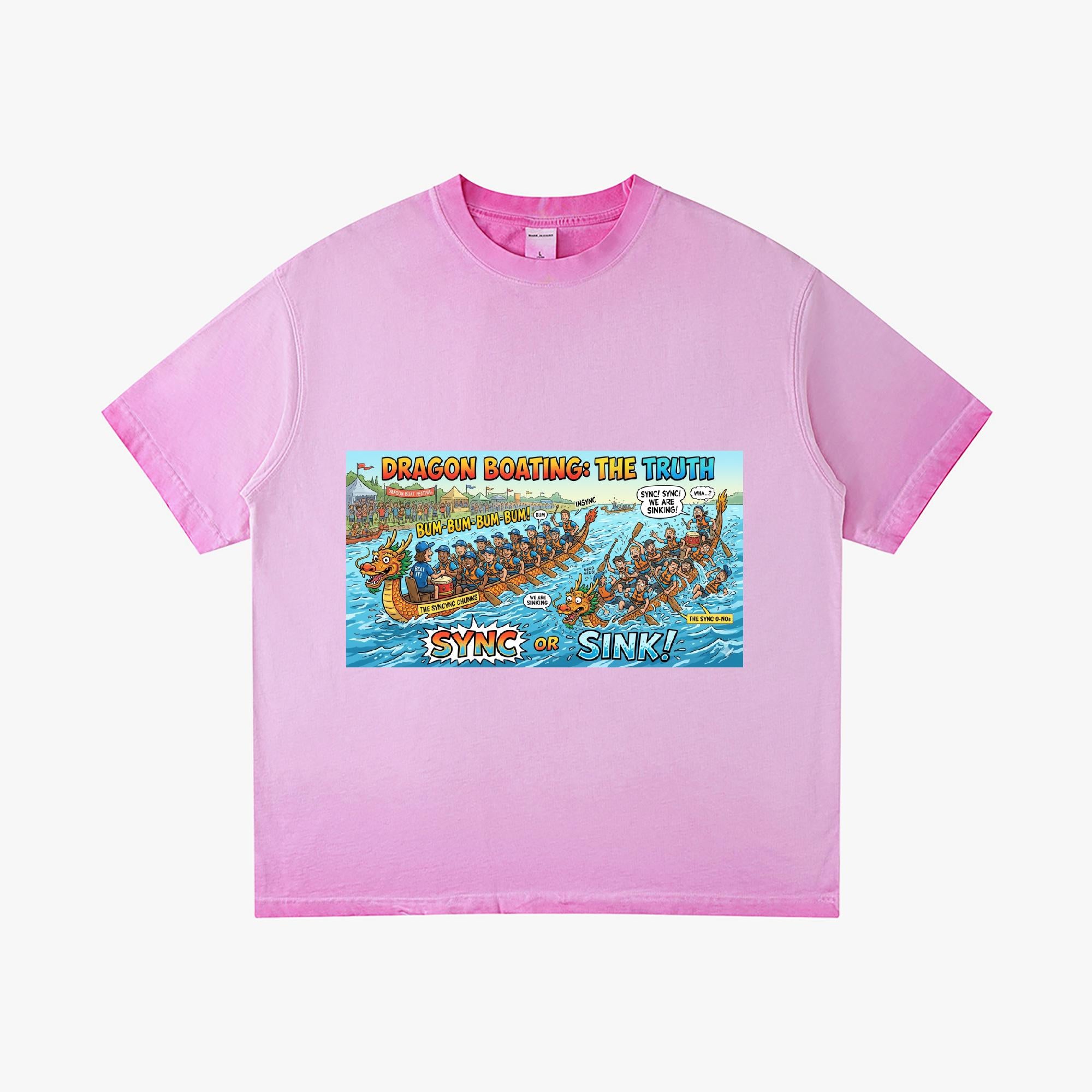 Dragon Boat Sync or Sink Gradient Cotton T-Shirt