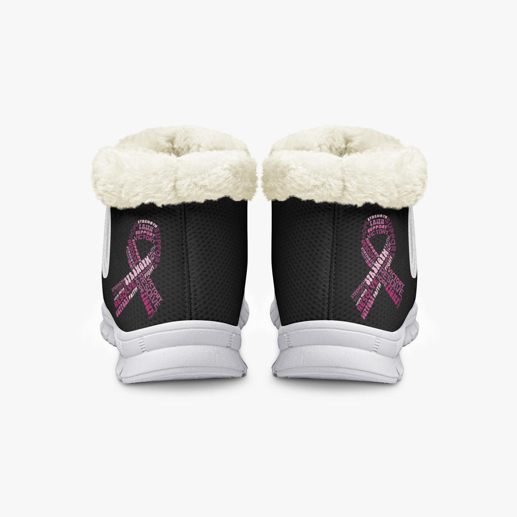 Pink Ribbon Support EVA Winter Snow Boots