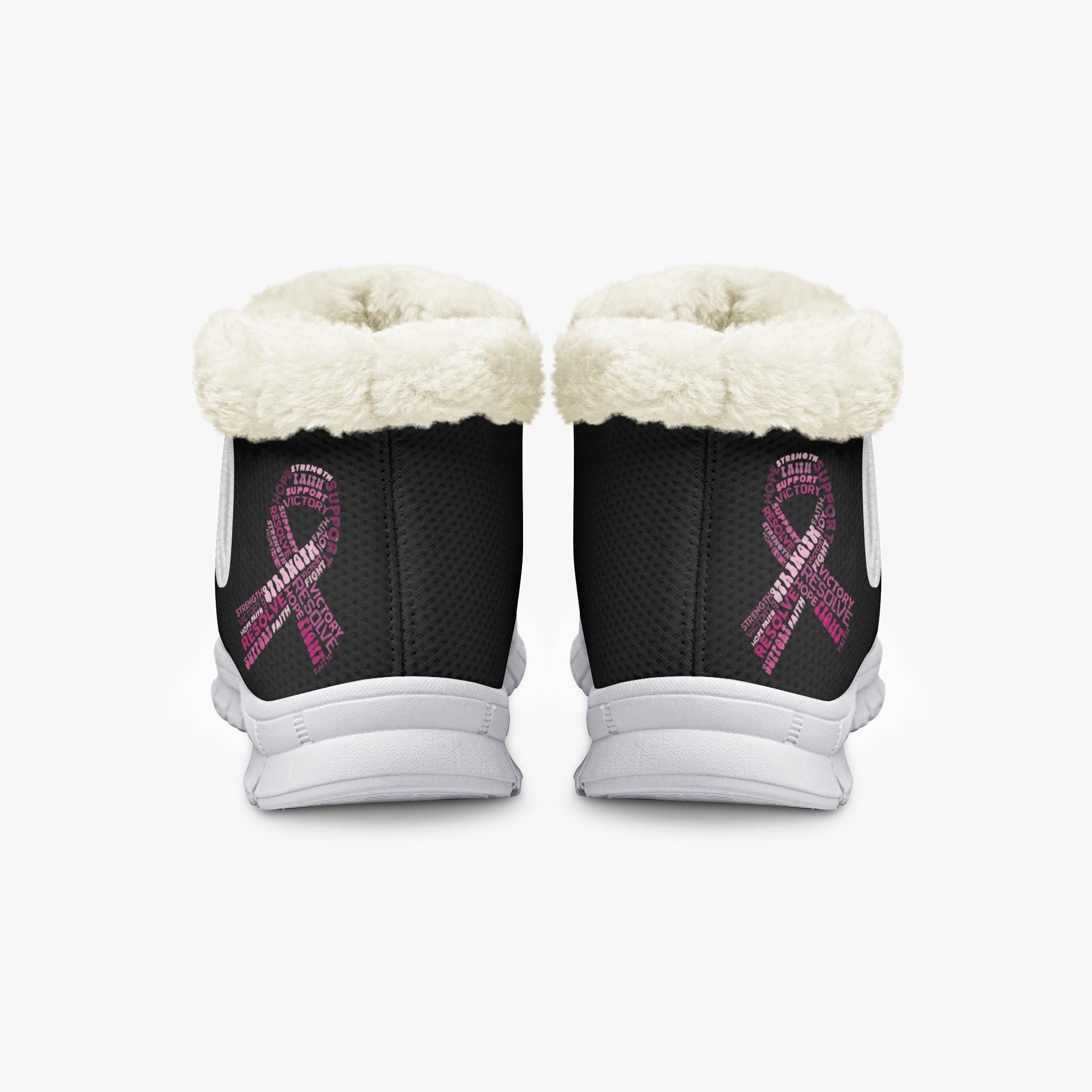 Pink Ribbon Support EVA Winter Snow Boots