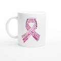 Breast Cancer Support White 11oz Ceramic Mug