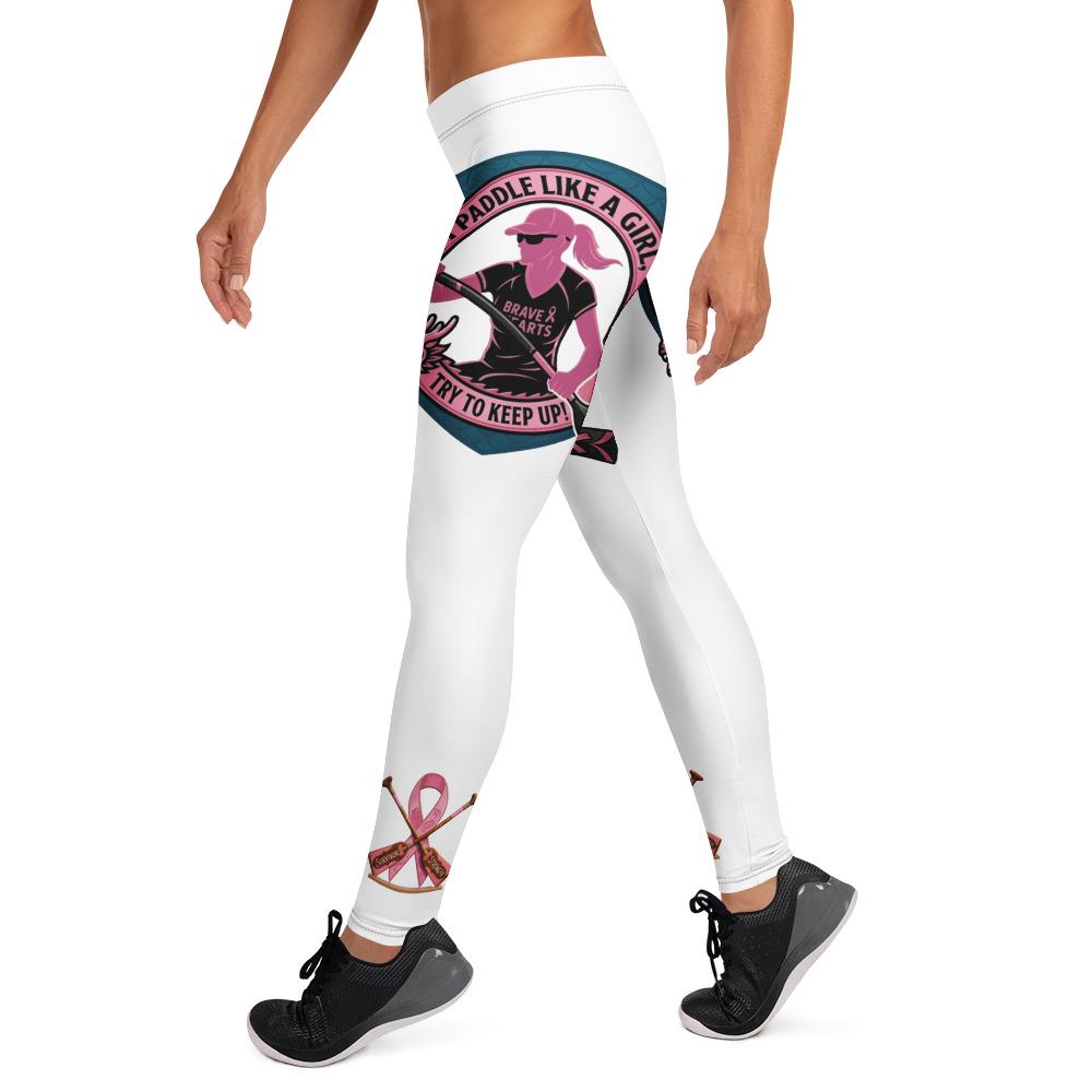 Dragon Boat Racing Leggings: Paddle Like a Girl, Breast cancer Survivor, Strength