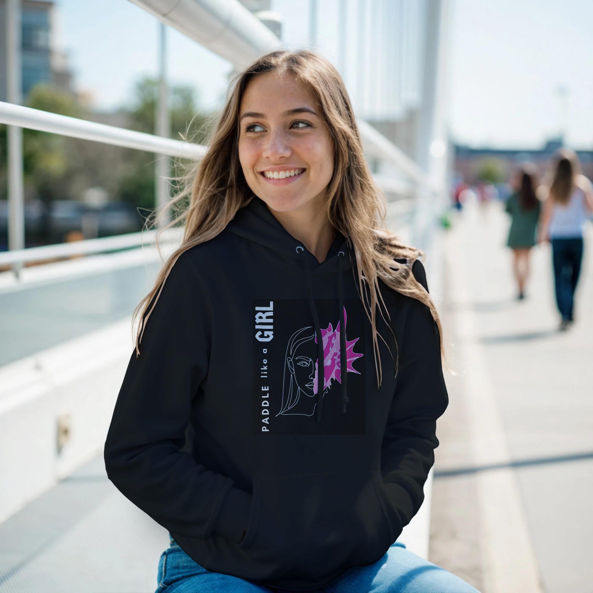 Dragon Boat Paddle Hoodie, Breast Cancer Awareness Survivor Pullover