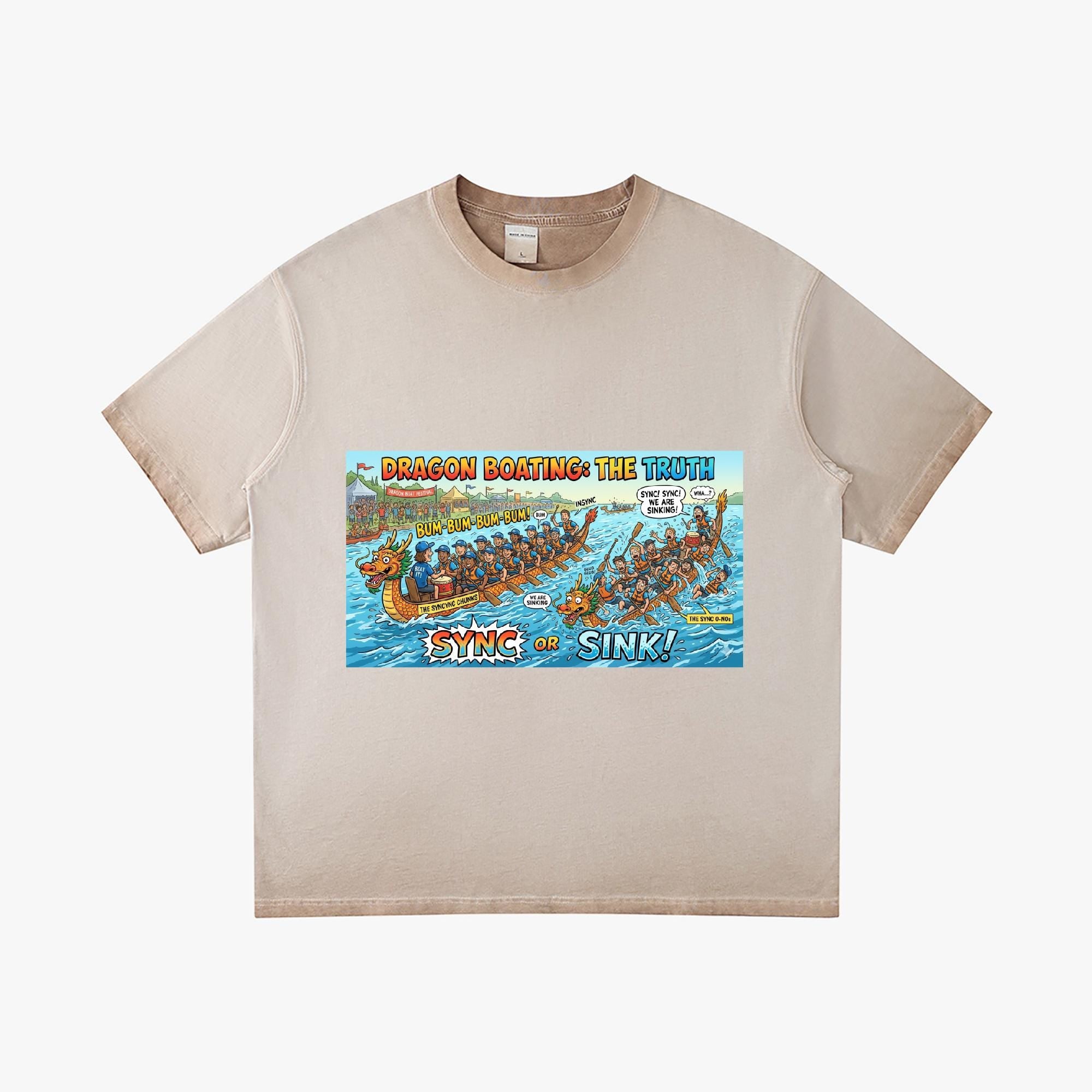 Dragon Boat Sync or Sink Gradient Cotton T-Shirt