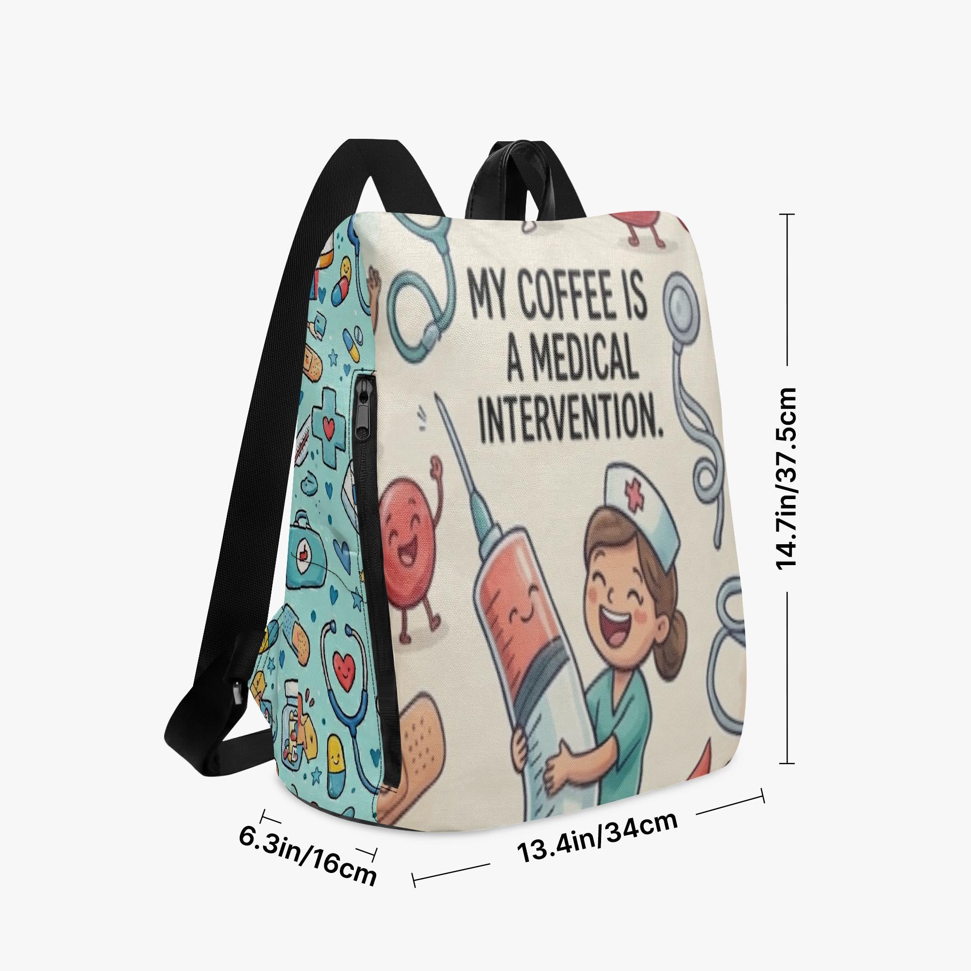 Nurse, HCA, Phlebotomist Classic Casual Canvas Backpack / Daypack