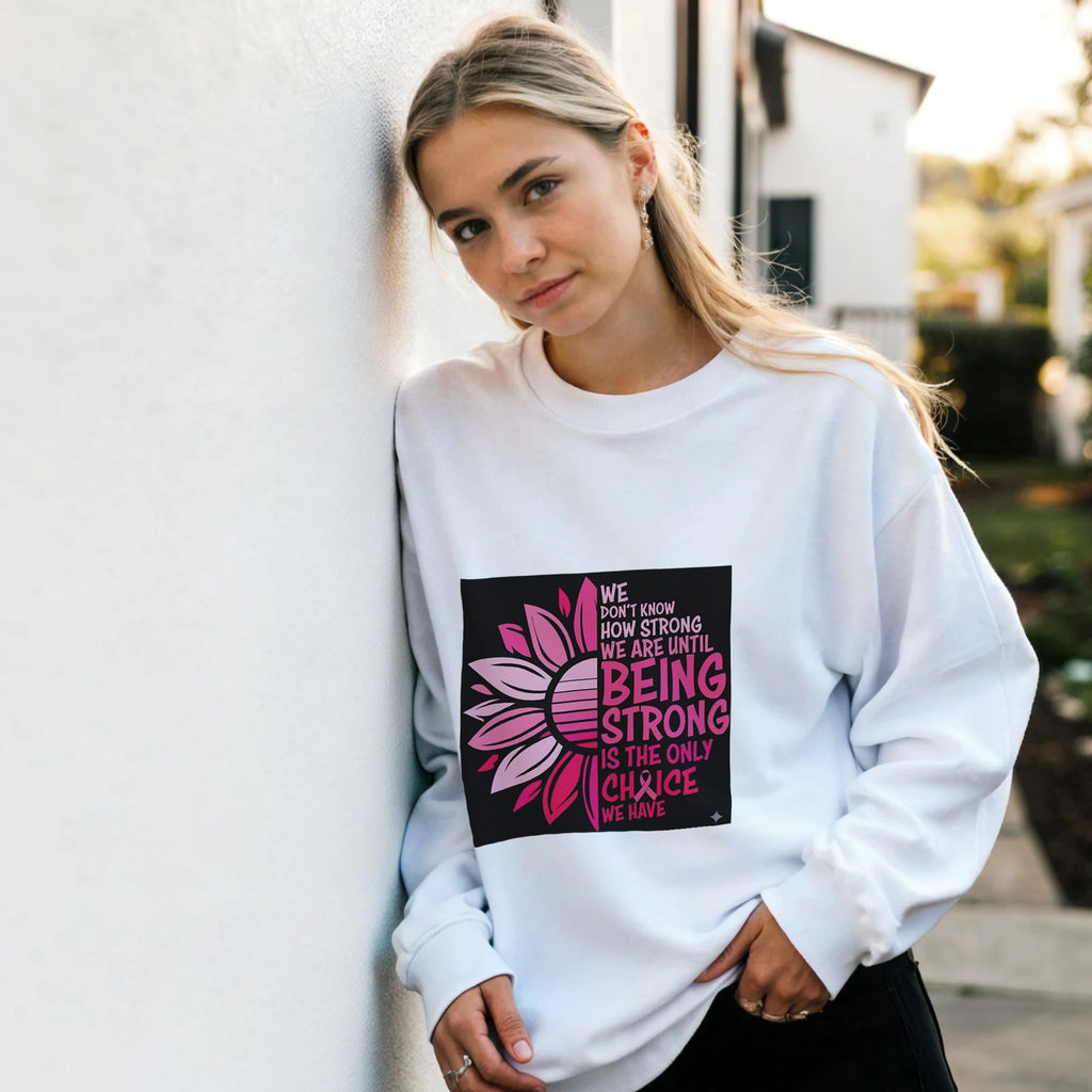 Cancer Awareness Sweatshirt, Dragon Boat, Pink Hope Ribbon, Survivor Strong