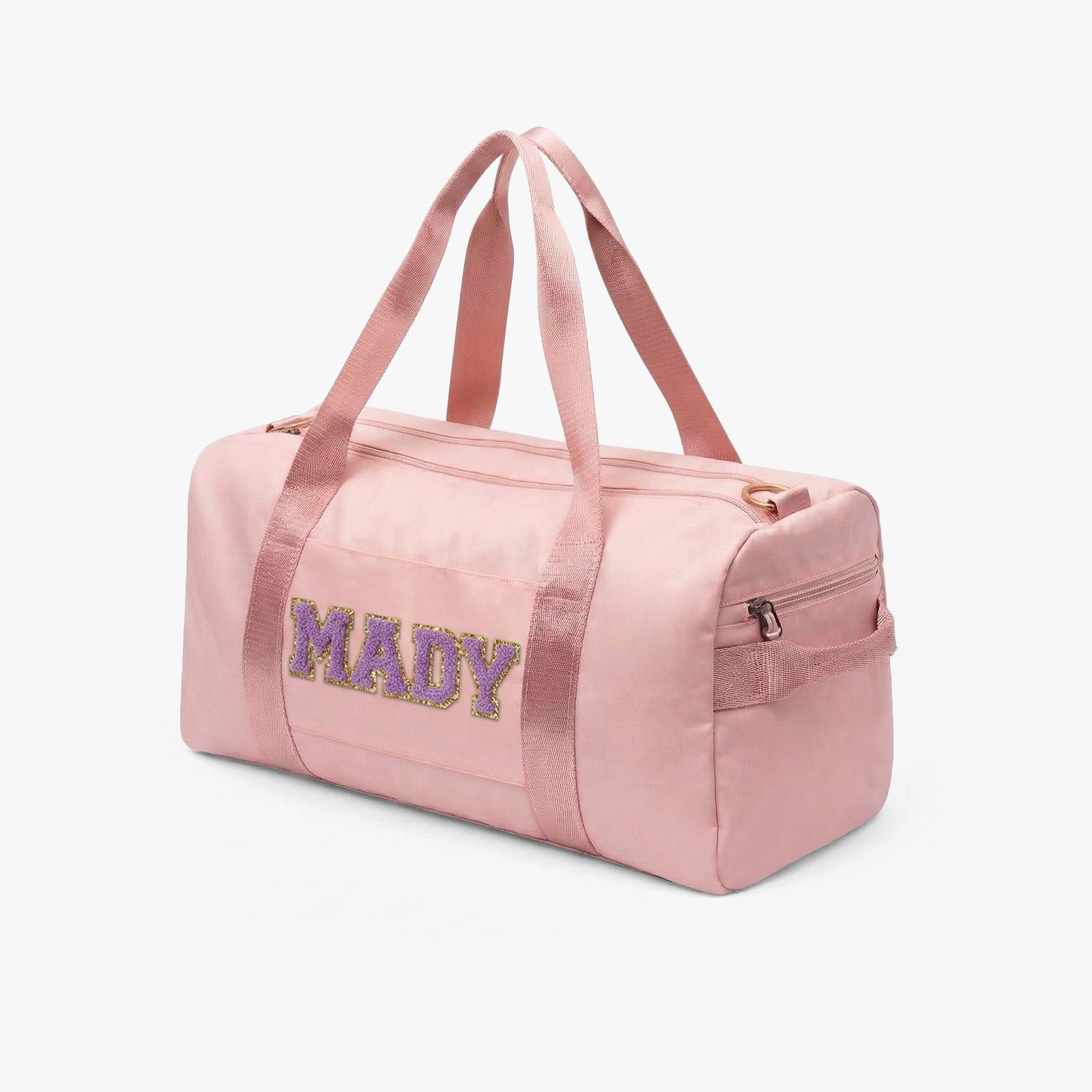 Personalized Custom Letter Embroidery Oxford Duffel Gym Bag