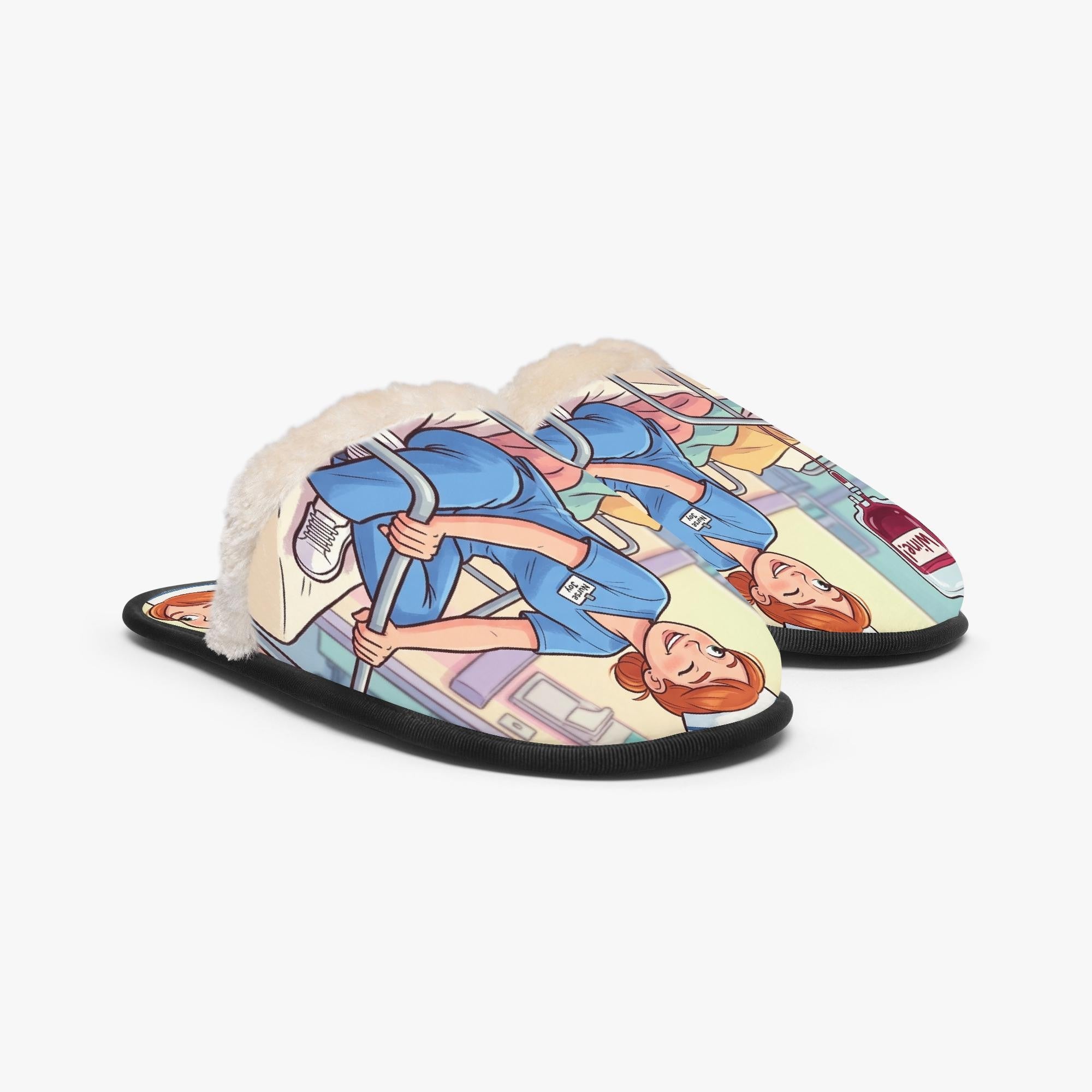 Funny Nurse Slippers, Wine O'Clock Gift for Nurses, Nursing Student Graduation Gift,
