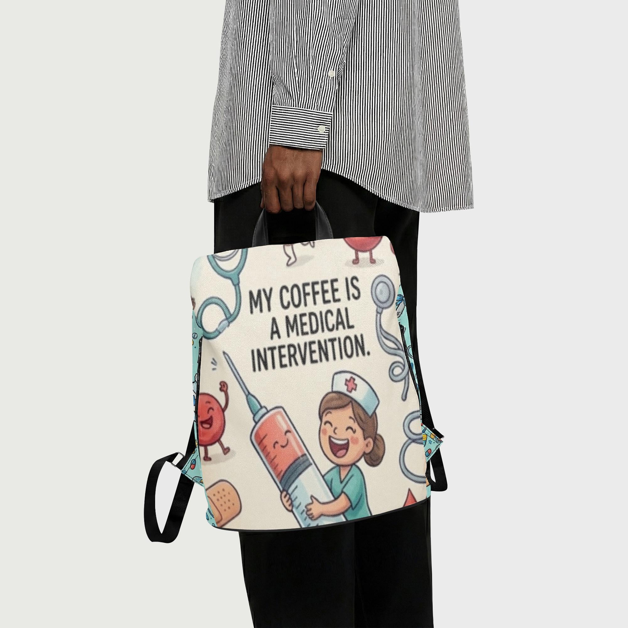 Nurse, HCA, Phlebotomist Classic Casual Canvas Backpack / Daypack
