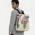 The Global Traveler: National Flags World Map Printed Backpack