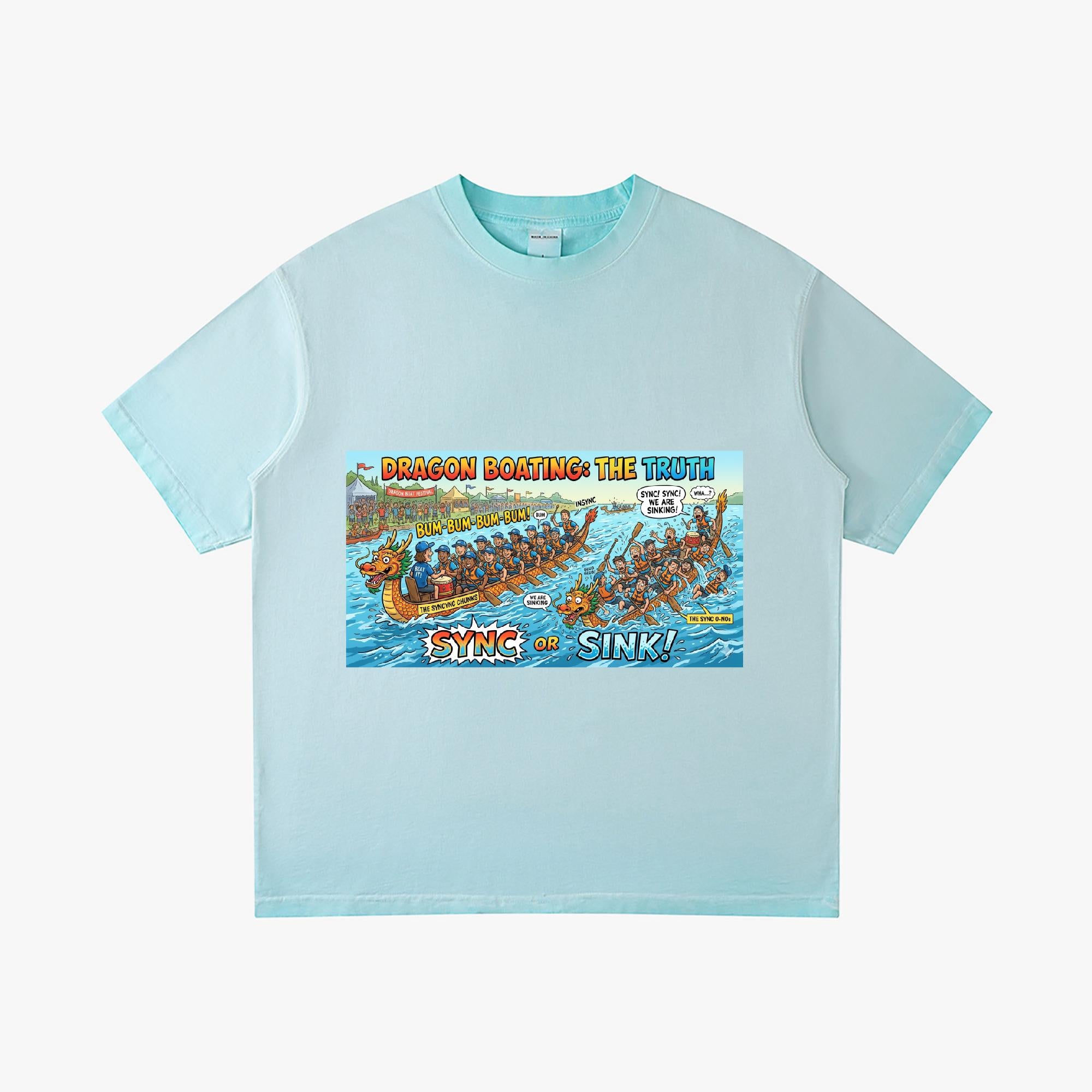 Dragon Boat Sync or Sink Gradient Cotton T-Shirt