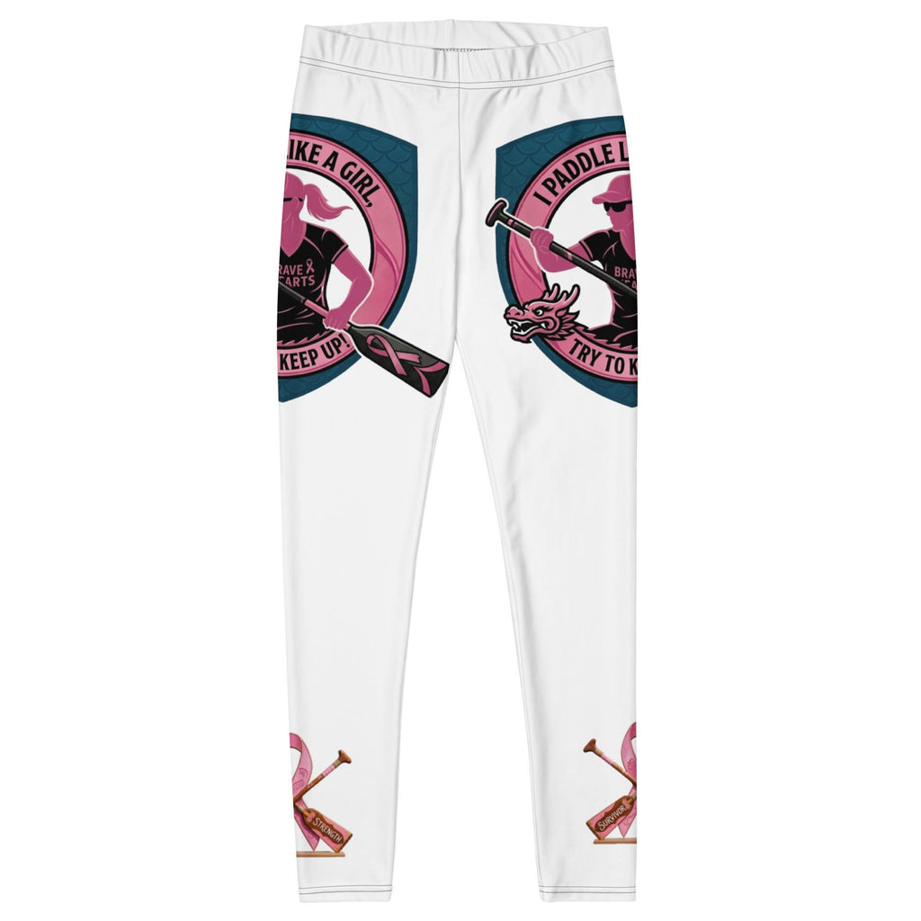 Dragon Boat Racing Leggings: Paddle Like a Girl, Breast cancer Survivor, Strength