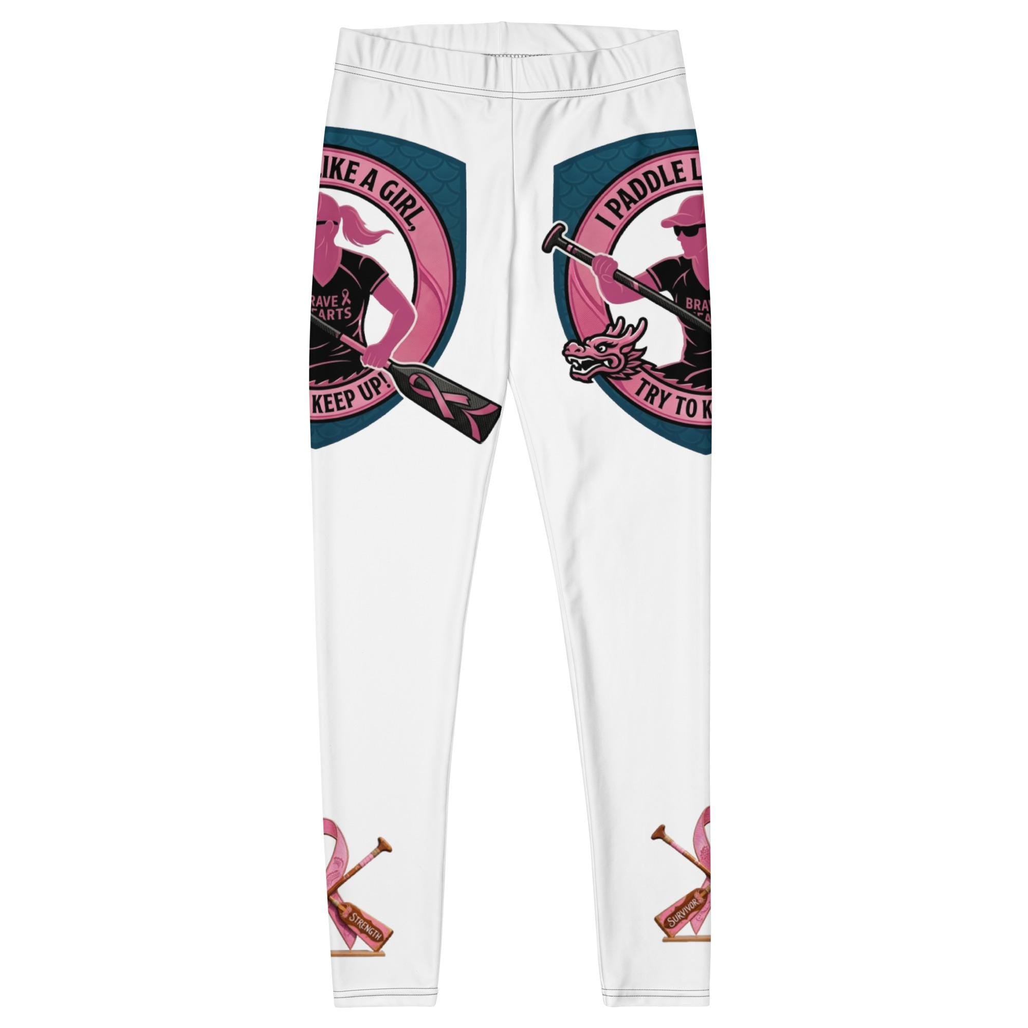 Dragon Boat Racing Leggings: Paddle Like a Girl, Breast cancer Survivor, Strength