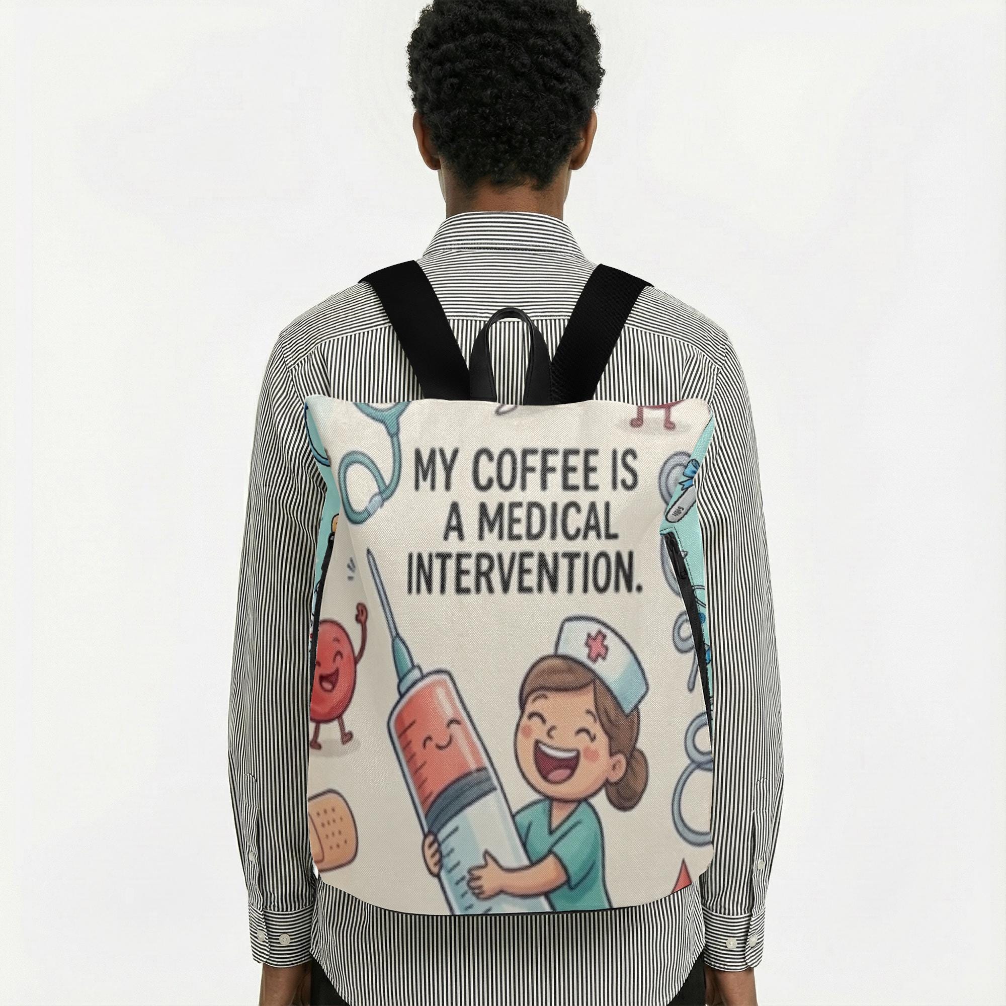 Nurse, HCA, Phlebotomist Classic Casual Canvas Backpack / Daypack