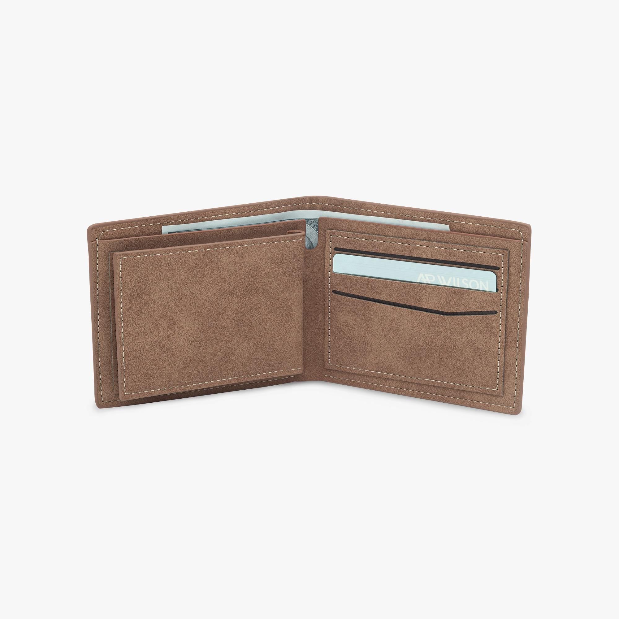 Personalized Photo Wallet for Men – Custom Engraved Leather Gift for Dad