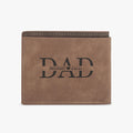 Personalized Photo Wallet for Men – Custom Engraved Leather Gift for Dad