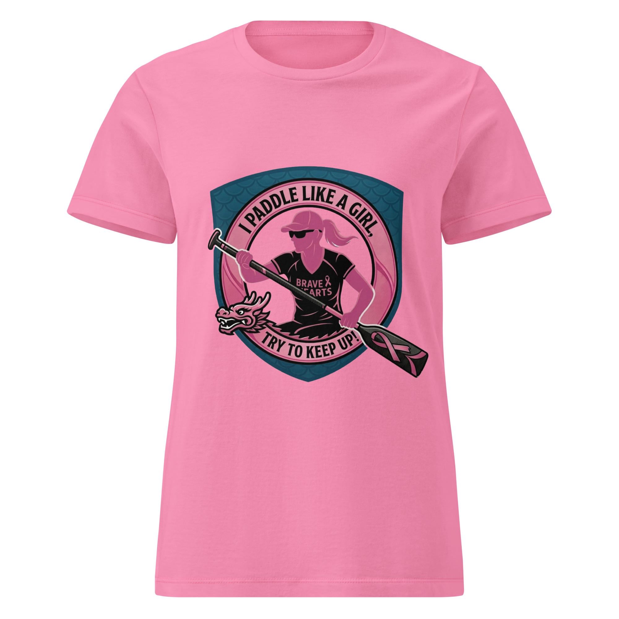 Women’s Paddle like a girl basic softstyle t-shirt