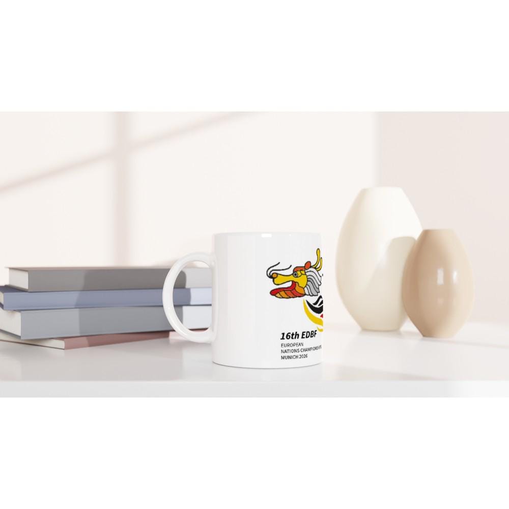 EDBF Dragon boat Munich 2026 White 11oz Ceramic Mug (Unofficial)