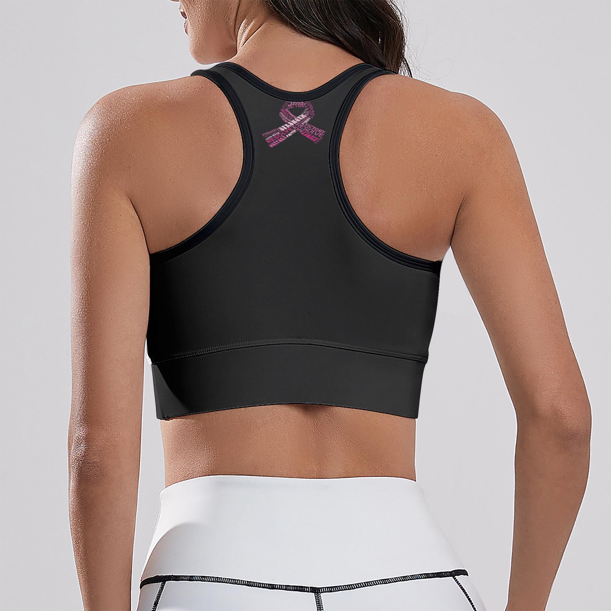Breast cancer Awarness / Supporter Cropped Yoga Tank Top