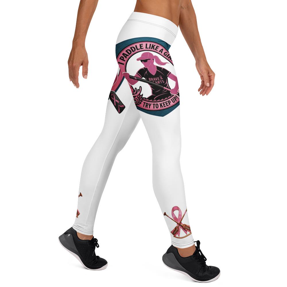 Dragon Boat Racing Leggings: Paddle Like a Girl, Breast cancer Survivor, Strength